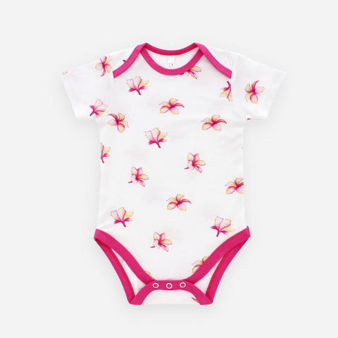 Coco Moon - Bamboo Onesie - Plumeria