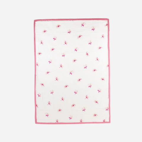 Coco Moon - Throw Blanket - Plumeria