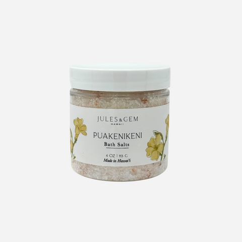 Jules + Gem - 4oz Bath Salt - Puakenikeni