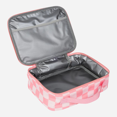 Ava + Oliver - Kids Lunch Bag - Pink Checker