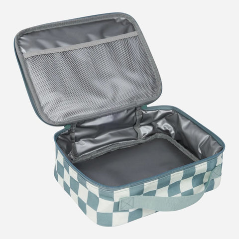 Ava + Oliver - Kids Lunch Bag - Sage Checker