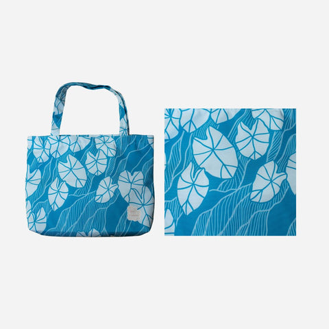 Keiki Dept - Blue Mauka Kalo Tote + Kapa Moe