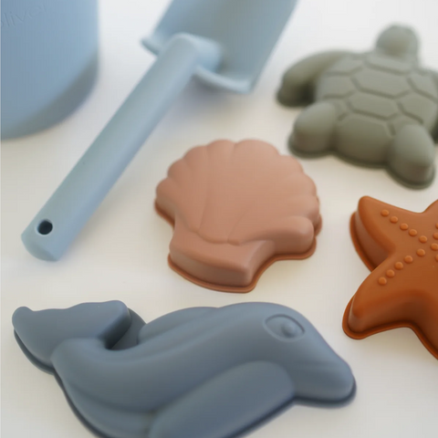 Ava + Oliver - Beach Set - Sea Blue