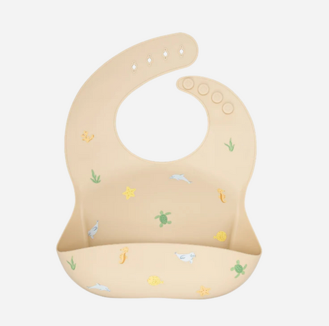Ava + Oliver - Silicone Bib - Hawaiian Sea Animals