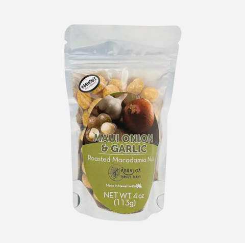 Ahualoa Family Farms - Maui Onion & Garlic Macadamia Nuts - 4oz