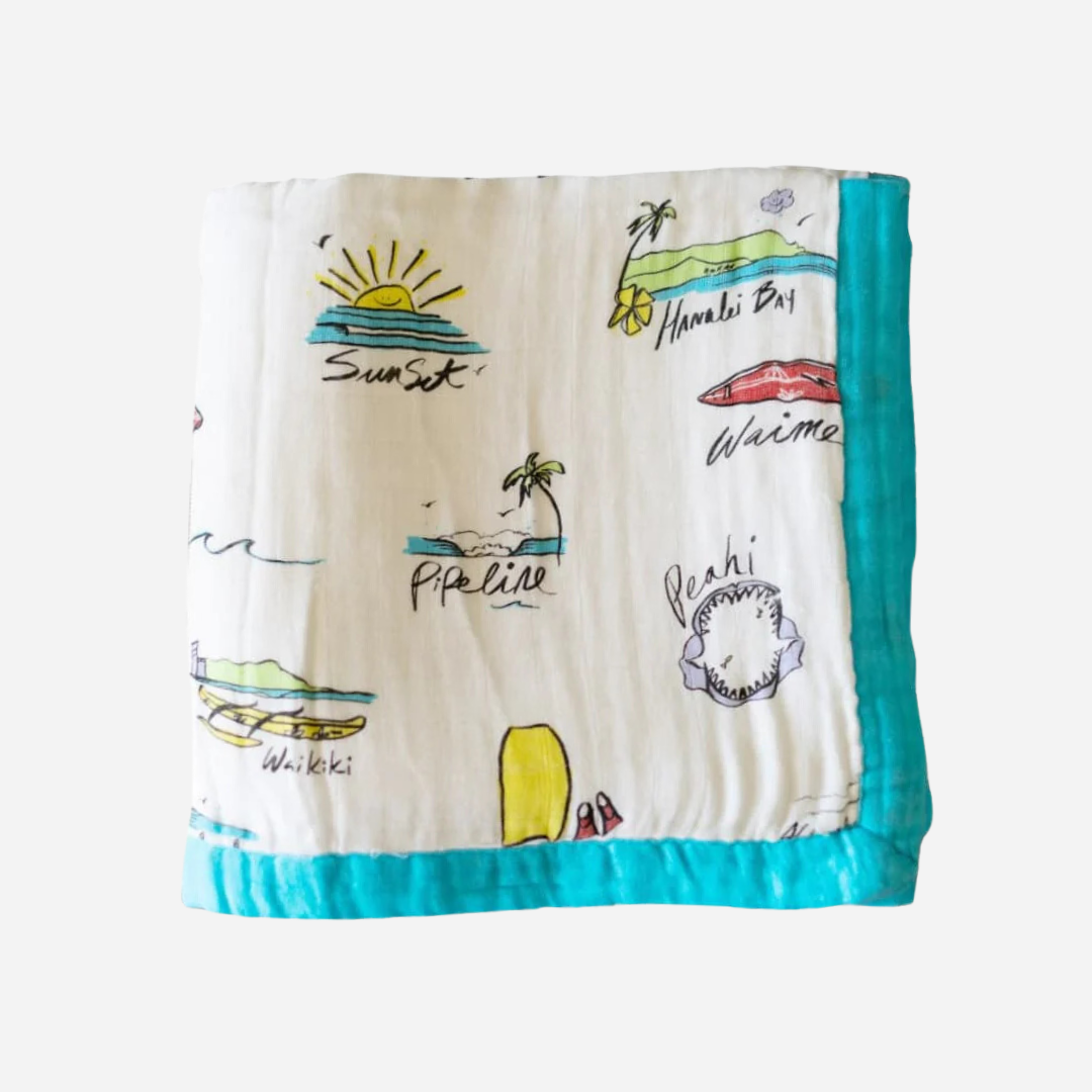 Coco Moon - Baby Quilt - Surf Report