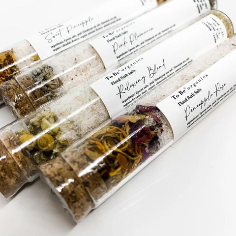 To Be Organics - Floral Bath Salt Tubes - Hibiscus Breeze