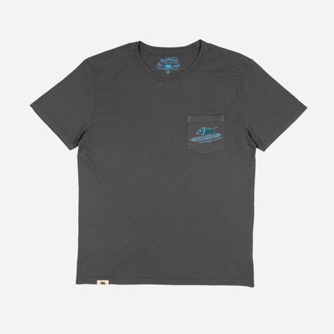 Western Aloha - Men's Surfing Boar Pocket Tee