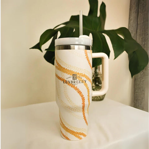 Lexbreezy - Inu Tumbler - Puakenikeni Orange