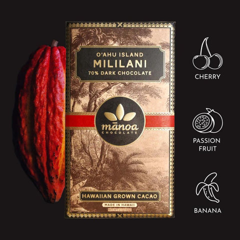 Mānoa Chocolate - Oahu Island Mililani Bar 70% Dark Chocolate