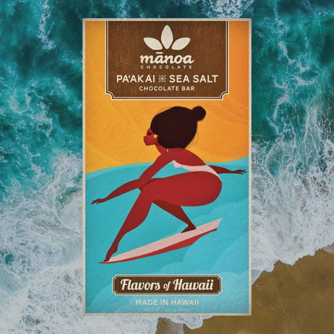 Mānoa Chocolate - Pa'akai x Sea Salt Bar 72%