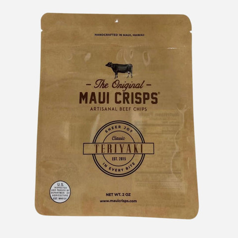 Maui Crisps - Artisanal Beef Chips - Teriyaki 2oz