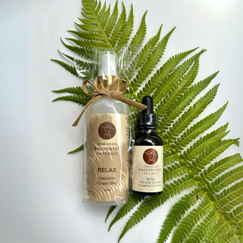 Hawaiian Rainforest Naturals - RELAX Mist & Flower Essence Bundle