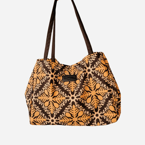 LexBreezy Hawaii - Kahakai Bag - Hawaiian Quilt Gold/Black