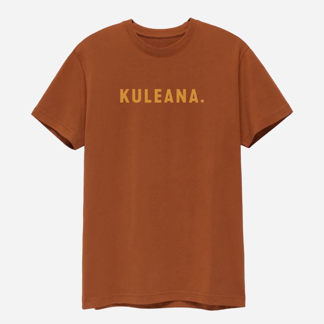 Aloha Modern -  Kuleana Men's Statement Tee - Red Clay