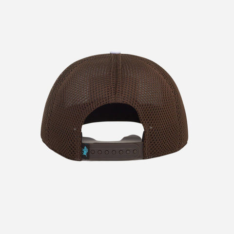 Western Aloha - Take It Easy Snapback - Brown / White