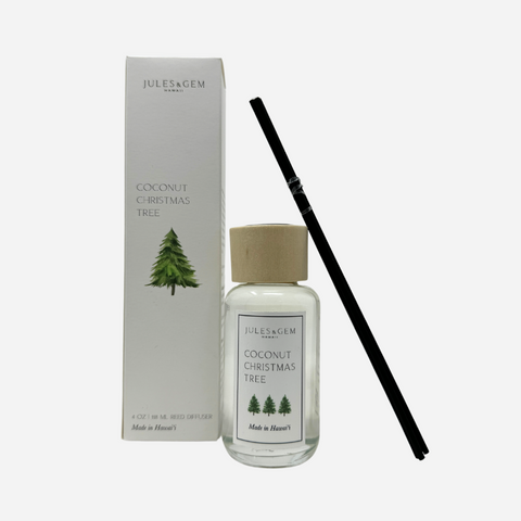 Jules + Gem - 4 oz Reed Diffuser - Coconut Christmas