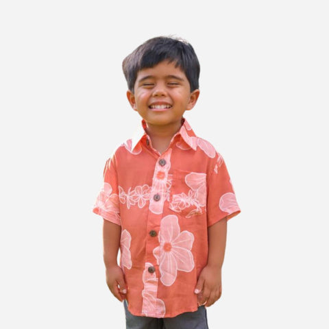 Yireh - Maverick Button Up - Lei Pua (Clay)