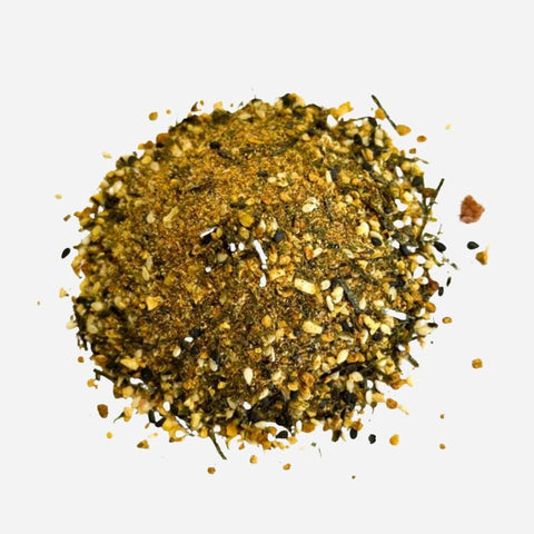 Spice blend on a white background
