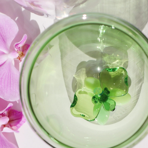 arlie glass green orchid