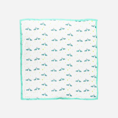 coco moon quilt with turtles