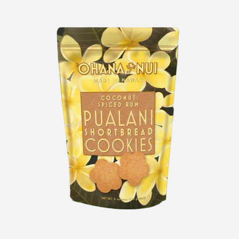 ‘Ohana Nui - Pualani Shortbread Cookies - Coconut Spiced Rum 5 oz