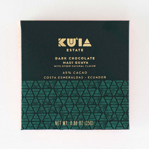 Maui Ku'ia Estate - Guava Dark Chocolate Bar - 25g