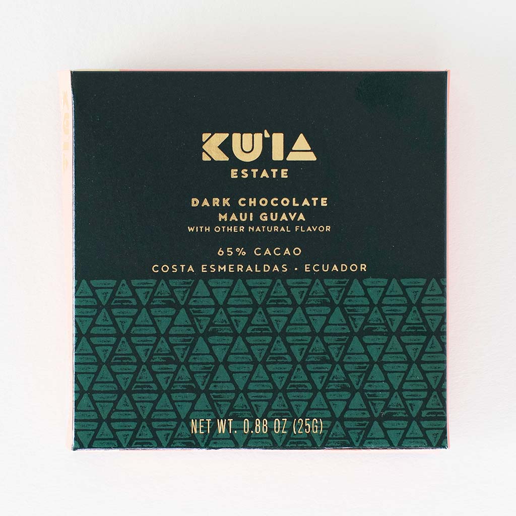 Maui Ku'ia Estate - Guava Dark Chocolate Bar - 25g