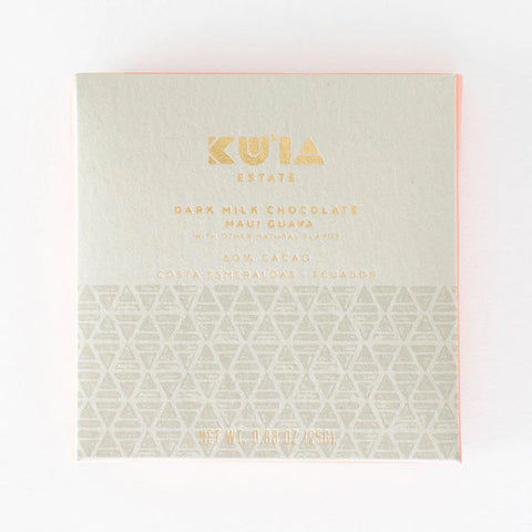 Maui Ku'ia Estate - Guava Dark Milk Chocolate Bar - 25g