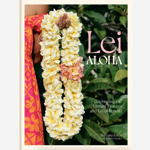 Book cover of 'Lei Aloha' with a floral lei and green foliage.