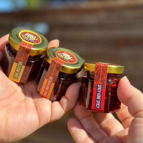 maui chili chili oil mini trio