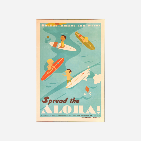 Nick Kuchar Travel Poster - Spread The Aloha