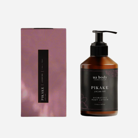 UA Body Pikake Jasmine hydrating body lotion with packaging on a white background