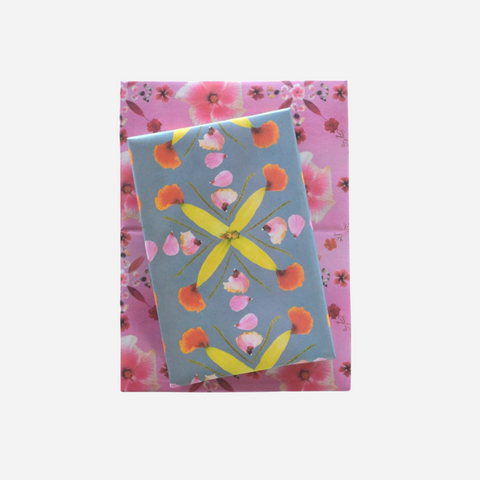 Wrappily x Lola Pilar - Pink Hibiscus Wrapping Paper Single