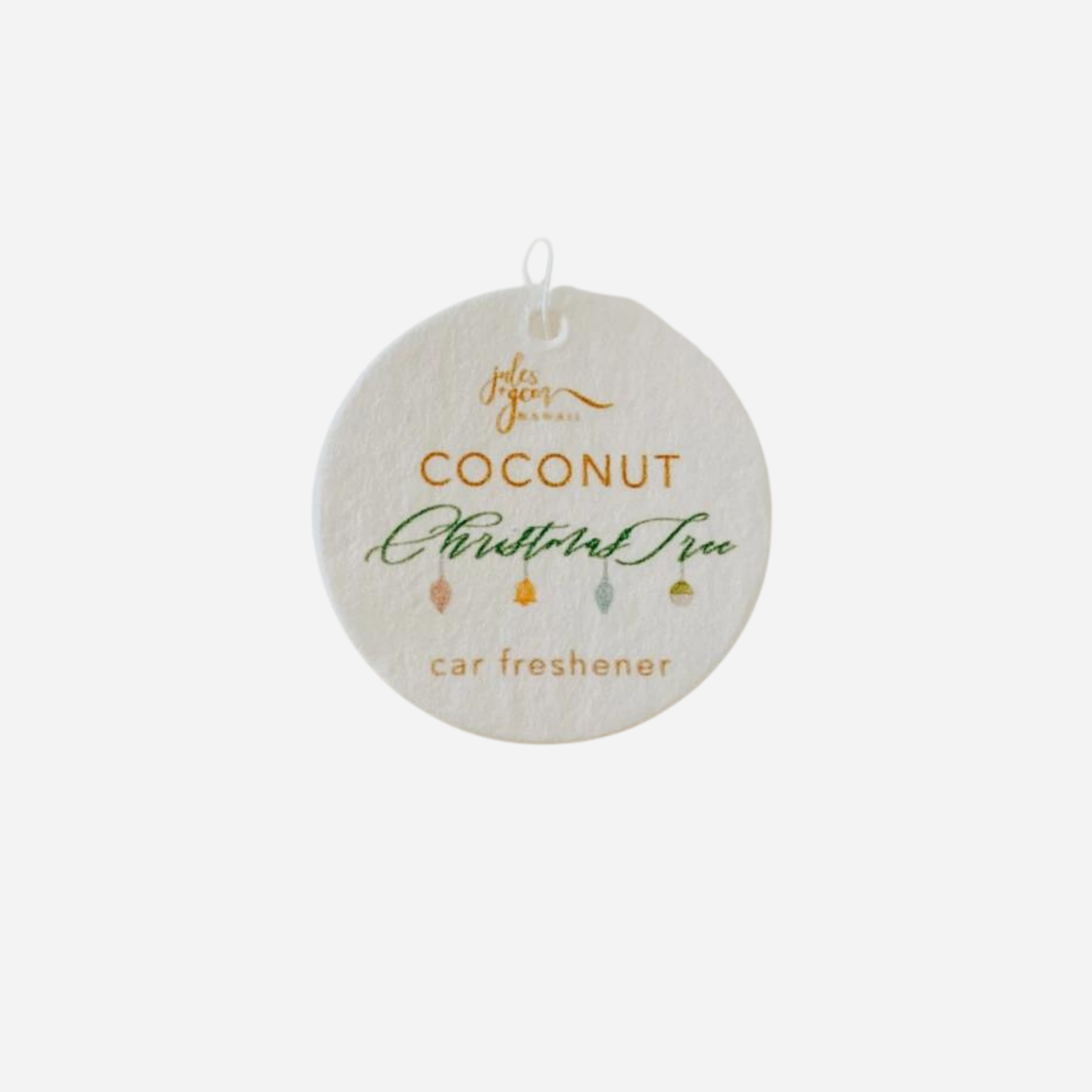 Jules + Gem - Coconut Christmas Tree Car Fresheners