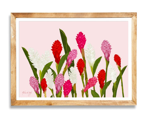 *Aloha de Mele - Party Blooms Art Print