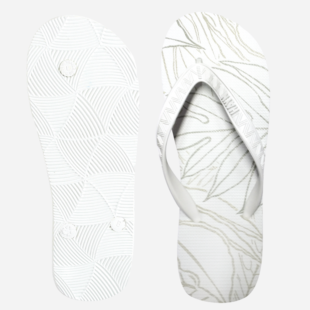 HAYN - Sig Zane Men's Slippers Uluwehi Keaukaha (White)