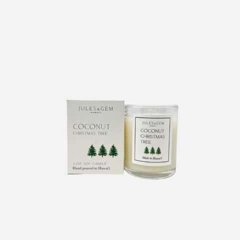 Jules + Gem - 3oz Votive Candle - Coconut Christmas Tree