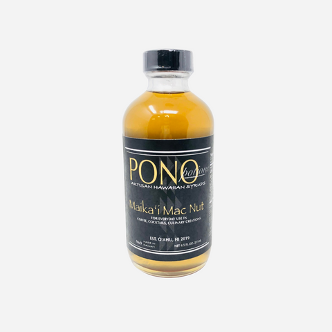 Pono Potions - Maika'i Mac Nut Syrup  - 8.5 oz