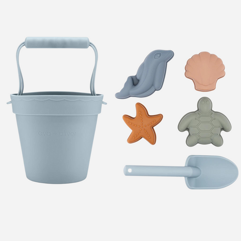 Ava + Oliver - Beach Set - Sea Blue