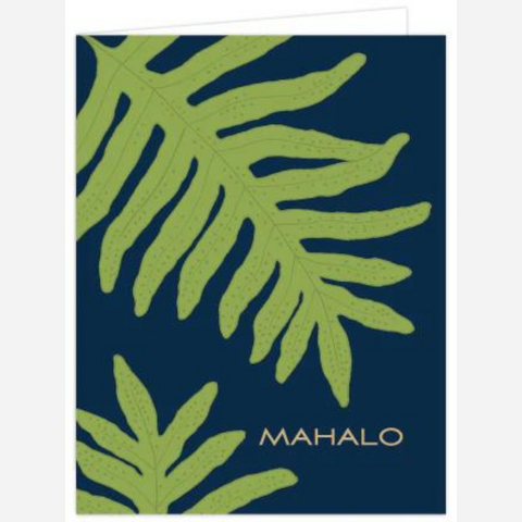 Bradley & Lily - Folded Notecards 6 Pack - Lauwa'e Fern Mahalo