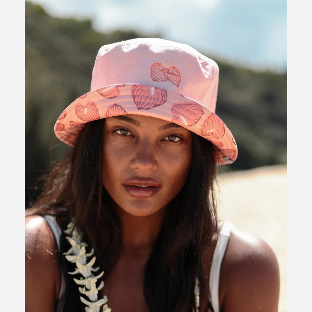 Tag Aloha Co - Reversible Bucket Hat - Anthurium
