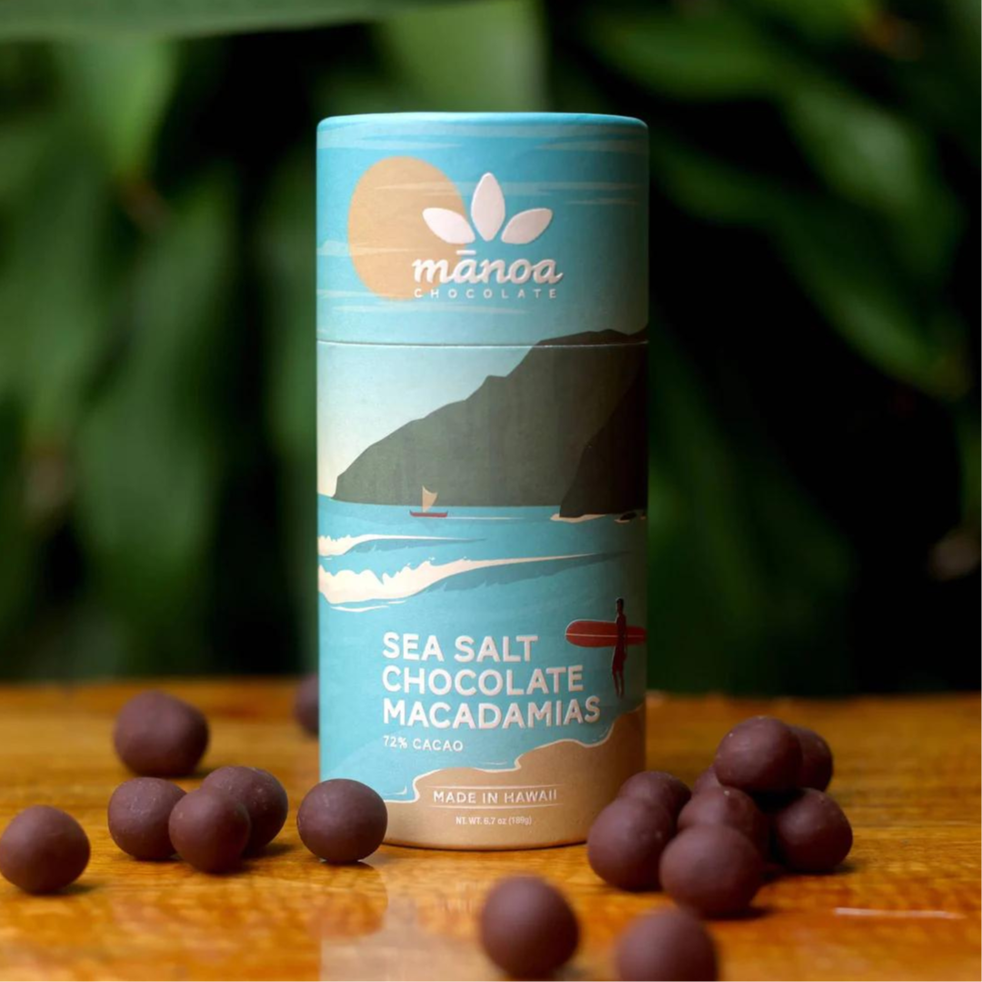 Mānoa Chocolate - Sea Salt Chocolate Macadamias